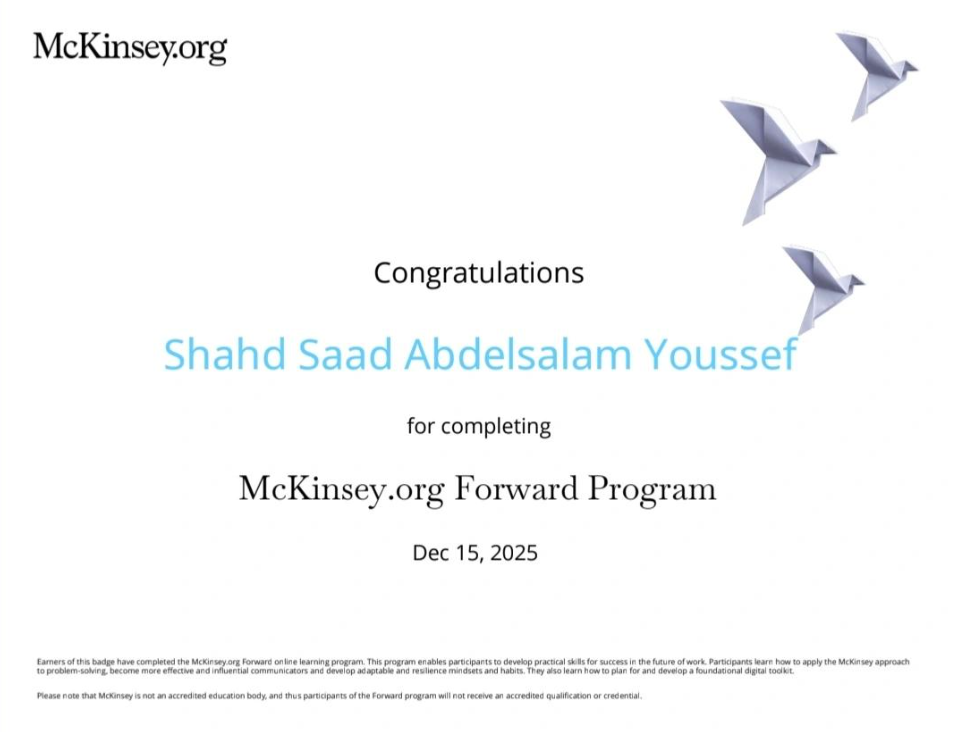 McKinsey Forward Program Certificate